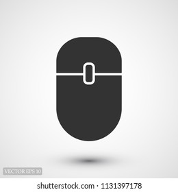  Computer mouse icon, stock vector illustration flat design style