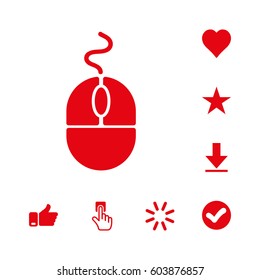 computer mouse icon stock vector illustration