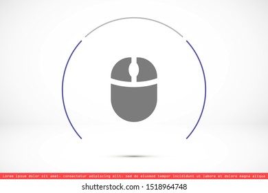 Computer Mouse Icon Symbol.