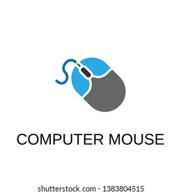 Computer mouse icon. Computer mouse symbol design. Stock - Vector illustration can be used for web