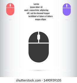 Computer Mouse Icon Symbol. Computer Mouse hand arrow hourglass Icon. Computer Mouse Vector Illustration Click vector icon .Computer Mouse Modern simple flat vector illustration for web site or mobile