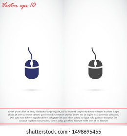 Computer Mouse Icon Symbol. Computer Mouse hand arrow hourglass Icon. Computer Mouse Vector Illustration Click vector icon .Computer Mouse Modern simple flat