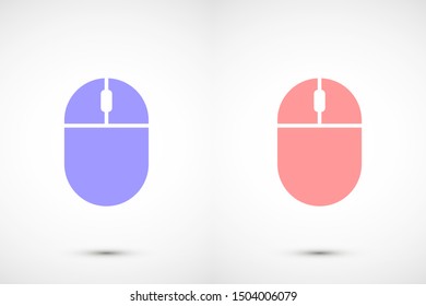 Computer Mouse Icon Symbol. Computer Mouse hand arrow hourglass Icon. Computer Mouse Vector Illustration Click vector icon .Computer Mouse Modern simple flat