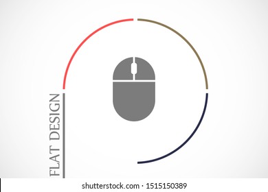 Computer Mouse Icon Symbol. Computer Mouse hand arrow hourglass Icon. Computer Mouse Vector Illustration Click vector icon .Computer Mouse Modern simple flat