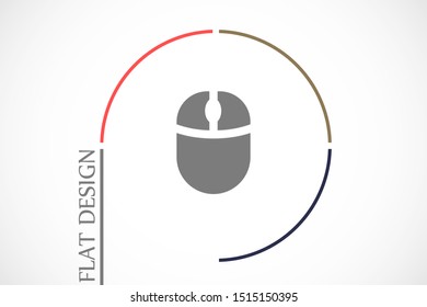 Computer Mouse Icon Symbol. Computer Mouse hand arrow hourglass Icon. Computer Mouse Vector Illustration Click vector icon .Computer Mouse Modern simple flat