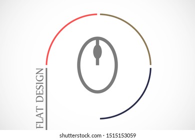 Computer Mouse Icon Symbol. Computer Mouse hand arrow hourglass Icon. Computer Mouse Vector Illustration Click vector icon .Computer Mouse Modern simple flat vector illustration for web site or mobile