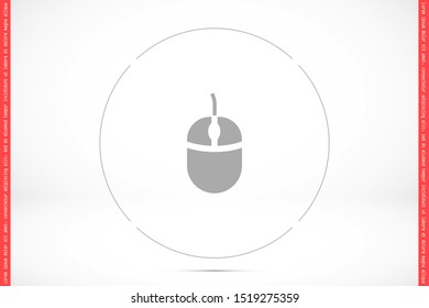 Computer Mouse Icon Symbol. Computer Mouse hand arrow hourglass Icon. Computer Mouse Vector Illustration Click vector icon .Computer Mouse Modern simple flat