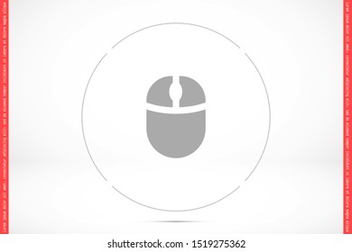 Computer Mouse Icon Symbol. Computer Mouse hand arrow hourglass Icon. Computer Mouse Vector Illustration Click vector icon .Computer Mouse Modern simple flat