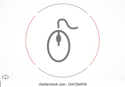 Computer Mouse Icon Symbol. Computer Mouse hand arrow hourglass Icon. Computer Mouse Vector Illustration Click vector icon .Computer Mouse Modern simple flat vector illustration for web site or mobile
