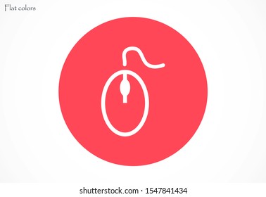 Computer Mouse Icon Symbol. Computer Mouse hand arrow hourglass Icon. Computer Mouse Vector Illustration Click vector icon .Computer Mouse Modern simple flat vector illustration for web site or mobile