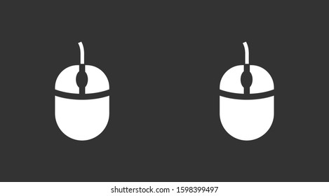 Computer Mouse Icon Symbol. Computer Mouse hand arrow hourglass Icon. Computer Mouse Vector Illustration Click vector icon .Computer Mouse Modern simple flat