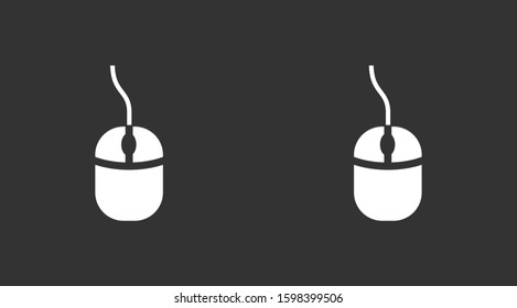 Computer Mouse Icon Symbol. Computer Mouse hand arrow hourglass Icon. Computer Mouse Vector Illustration Click vector icon .Computer Mouse Modern simple flat