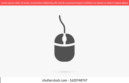 Computer Mouse Icon Symbol. Computer Mouse hand arrow hourglass Icon. Computer Mouse Vector Illustration Click vector icon .Computer Mouse Modern simple flat