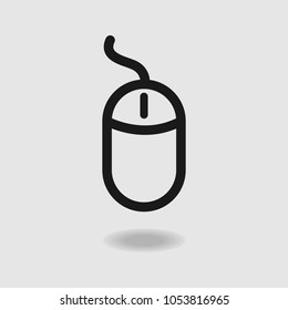 Computer mouse icon. Symbol. Otline. Vector