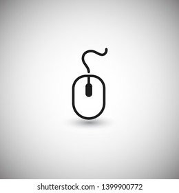 Computer Mouse Icon Symbol. PC Mouse icon vector isolated illustration. Icon computer mouse web. Modern computer mouse, flat icon design