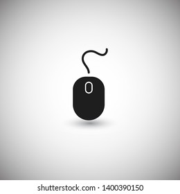 Computer Mouse Icon Symbol. PC Mouse icon vector isolated illustration. Icon computer mouse web. Modern computer mouse, flat icon design