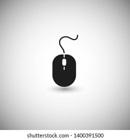 Computer Mouse Icon Symbol. PC Mouse icon vector isolated illustration. Icon computer mouse web. Modern computer mouse, flat icon design