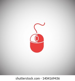 Computer Mouse Icon Symbol. PC Mouse icon vector isolated illustration. Icon computer mouse web. Modern computer mouse, flat icon design