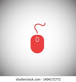 Computer Mouse Icon Symbol. PC Mouse icon vector isolated illustration. Icon computer mouse web. Modern computer mouse, flat icon design
