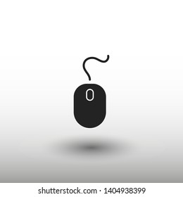 Computer Mouse Icon Symbol. PC Mouse icon vector isolated illustration. Icon computer mouse web. Modern computer mouse, flat icon design