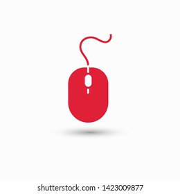 Computer Mouse Icon Symbol. PC Mouse icon vector isolated illustration. Icon computer mouse web. Modern computer mouse, flat icon design