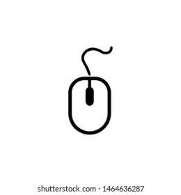 Computer Mouse Icon Symbol. PC Mouse icon vector isolated illustration. Icon computer mouse web. Modern computer mouse, flat icon design