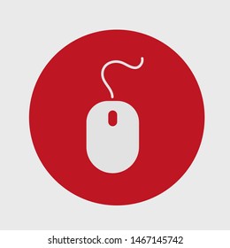 Computer Mouse Icon Symbol. PC Mouse icon vector isolated illustration. Icon computer mouse web. Modern computer mouse, flat icon design