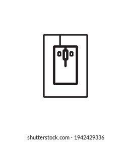 Computer Mouse Icon Symbol. PC Mouse icon vector isolated illustration. Icon computer mouse web. Modern computer mouse, flat icon design
