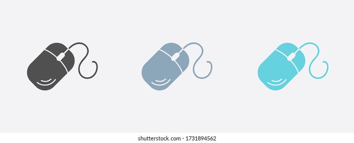 Computer mouse icon symbol. 
So, click the mouse.