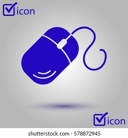 Computer mouse icon symbol. So, click the mouse.