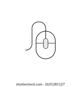 computer mouse icon template vector illustration.eps