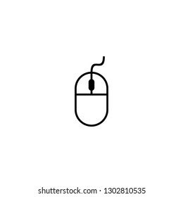 Computer Mouse Icon. Computer mouse Icon in trendy flat style isolated on white background