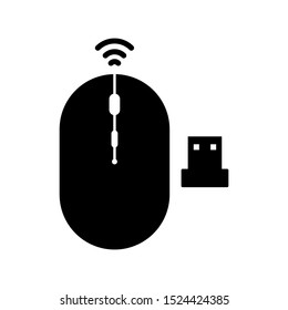 Computer mouse Icon in trendy flat style isolated on grey background, for your web site design, app, logo, UI. Vector illustration, EPS10.