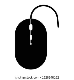 Computer mouse Icon in trendy flat style isolated on grey background, for your web site design, app, logo, UI. Vector illustration, EPS10.