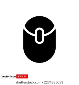Computer mouse icon in trendy flat style isolated on white background, for your website design, app, logo, Vector illustration.