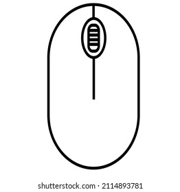 Computer Mouse icon in trendy style isolated on white background. Technical symbol for your web site design, logo, app, UI. Eps10 vector illustration.