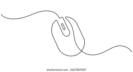 Computer mouse. Icon with two color overlay on white background. 