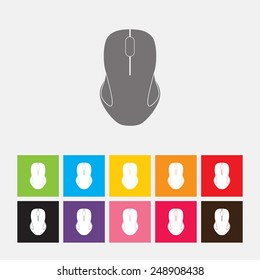 Computer mouse icon - Vector