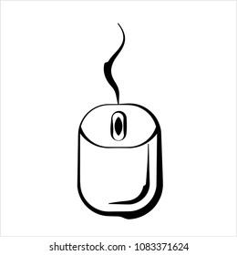 Computer Mouse Icon Vector Art Illustration
