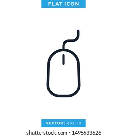 Computer Mouse Icon Vector Design Template