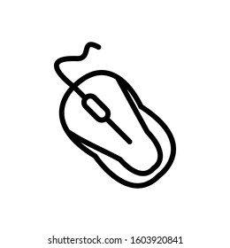 Computer mouse icon vector design template