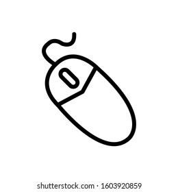 Computer mouse icon vector design template