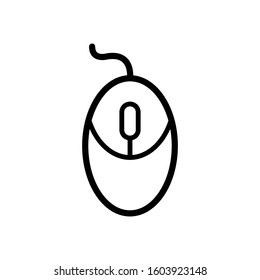 Computer mouse icon vector design template