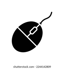 computer mouse icon vector design template in white background