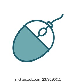 computer mouse icon vector design template simple and clean