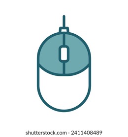 computer mouse icon vector design template simple and clean