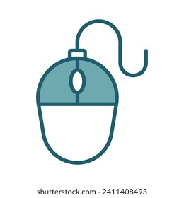 computer mouse icon vector design template simple and clean