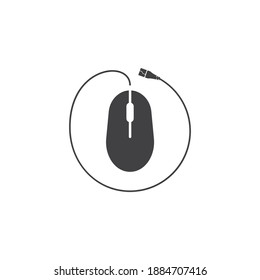 Computer mouse icon vector flat design