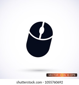 Computer mouse icon, vector illustration. 