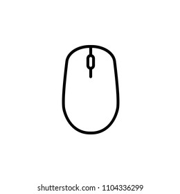 Computer mouse icon. Vector illustration. Outline Icon Linear Style